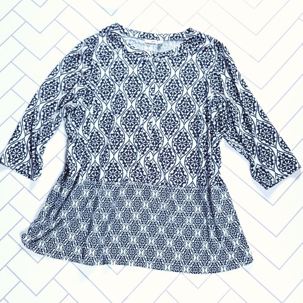 Croft & Barrow Patterned Plus Size Tunic 2X